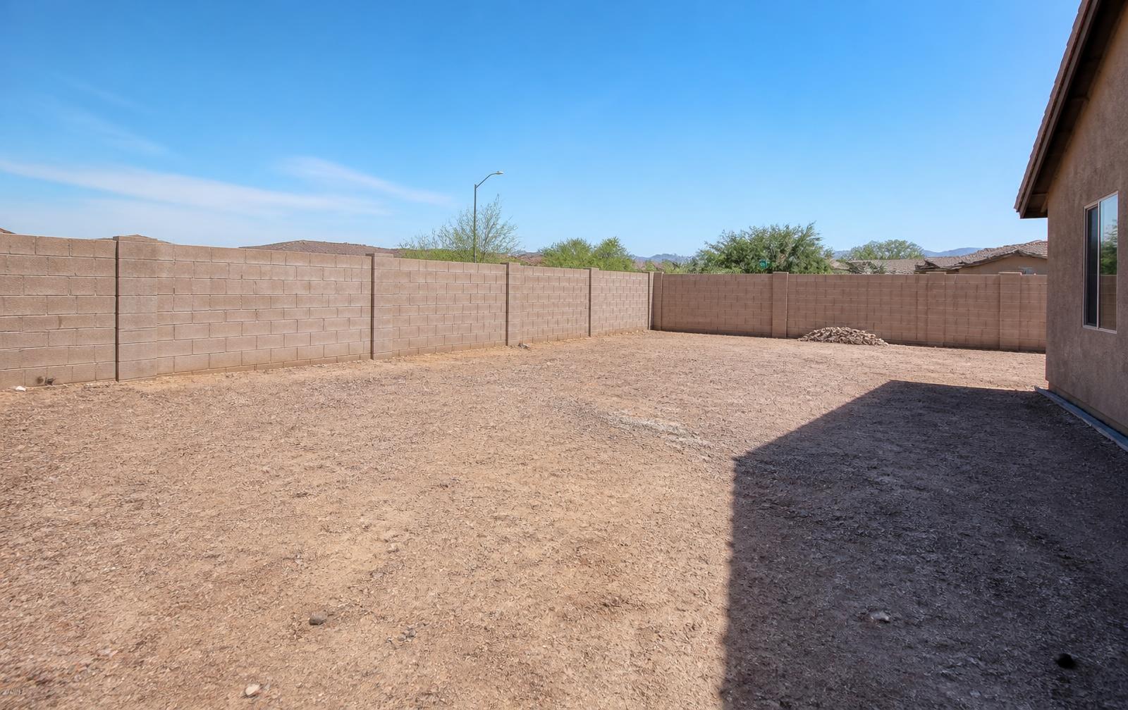 Backyard before construction