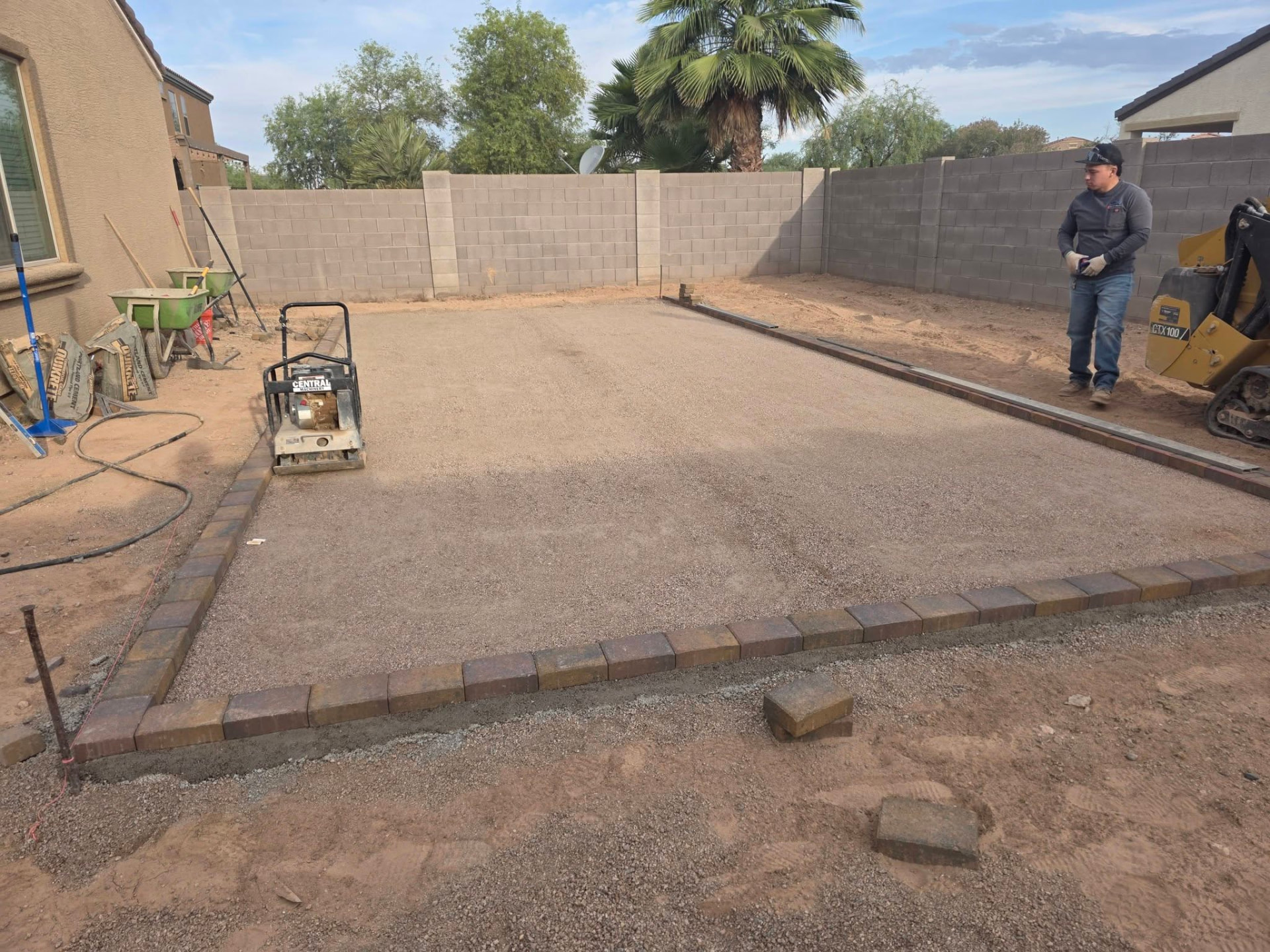 Paver Patio Build