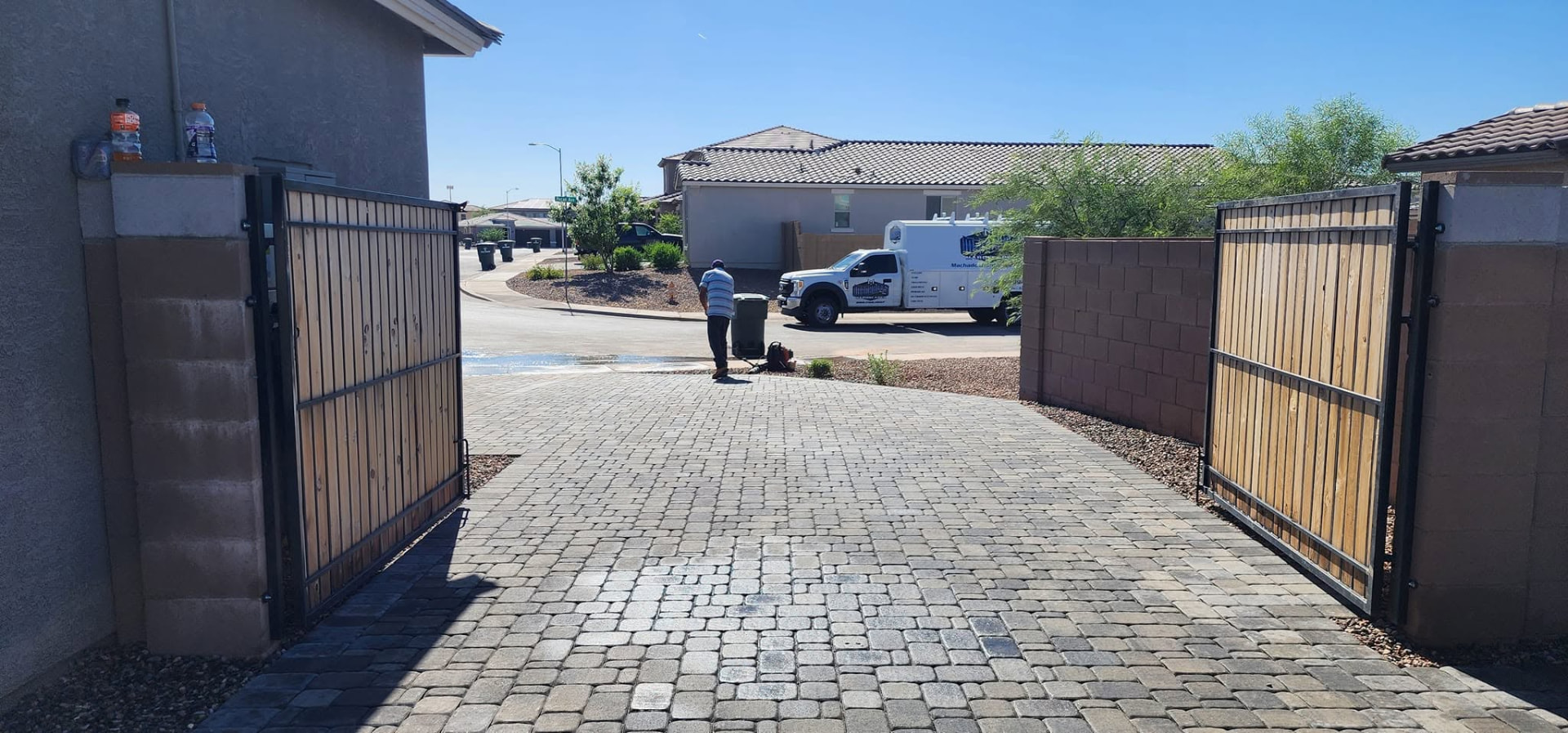 Finished Paver Driveway