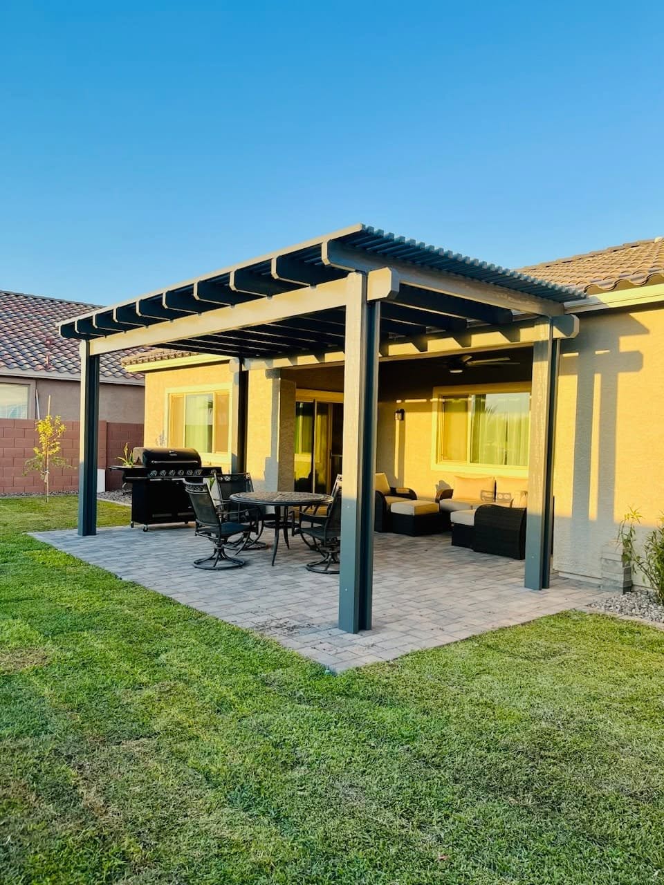 Custom Pergola & Paver Patio